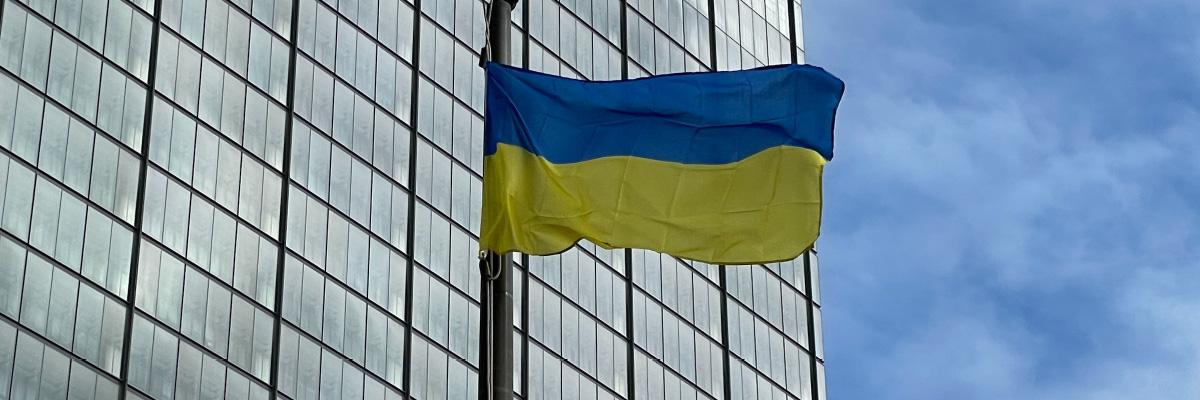 Ukraine flag - 1200x400