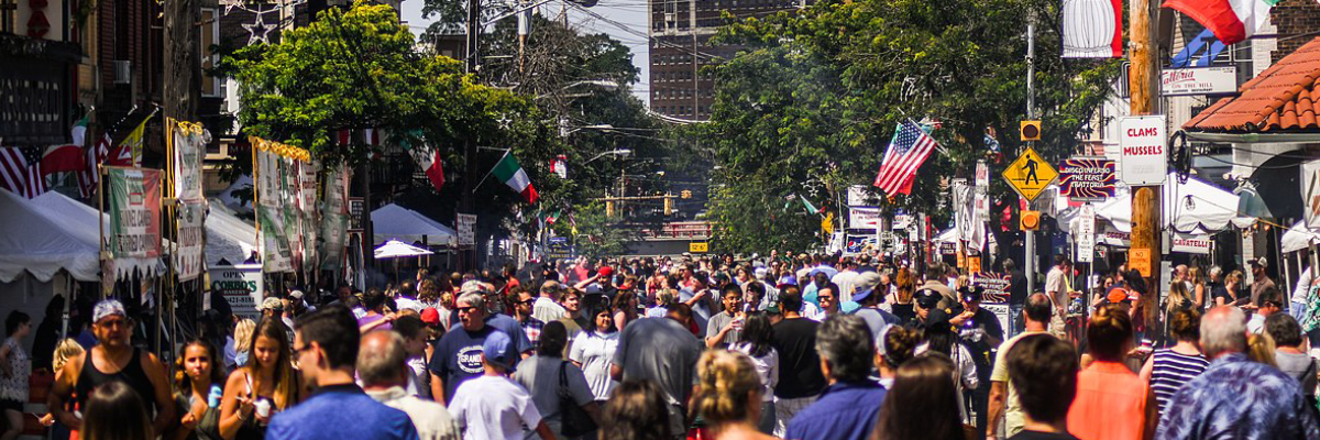 Crowd at The Feast