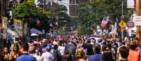 Crowd at The Feast